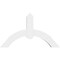 Ekena Millwork Archdale Architectural Grade PVC Gable Bracket, 36"W x 21"H x 4"D x 4"F, 14/12 Pitch GBP036X21X0404ARC00 - alternate 3